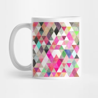 Boho Geometric Watercolor, Hot Pink Mug